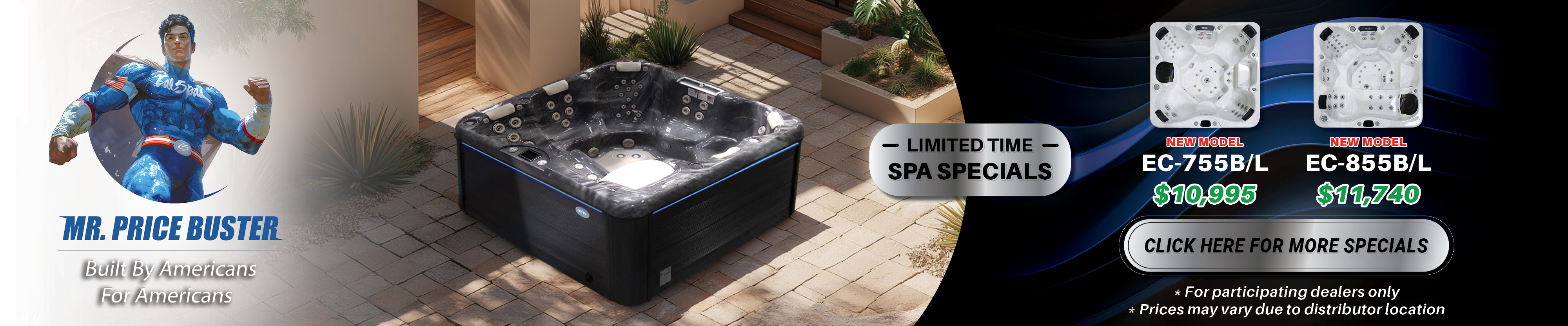 Calspas hot tub being used in a family setting - Tracy